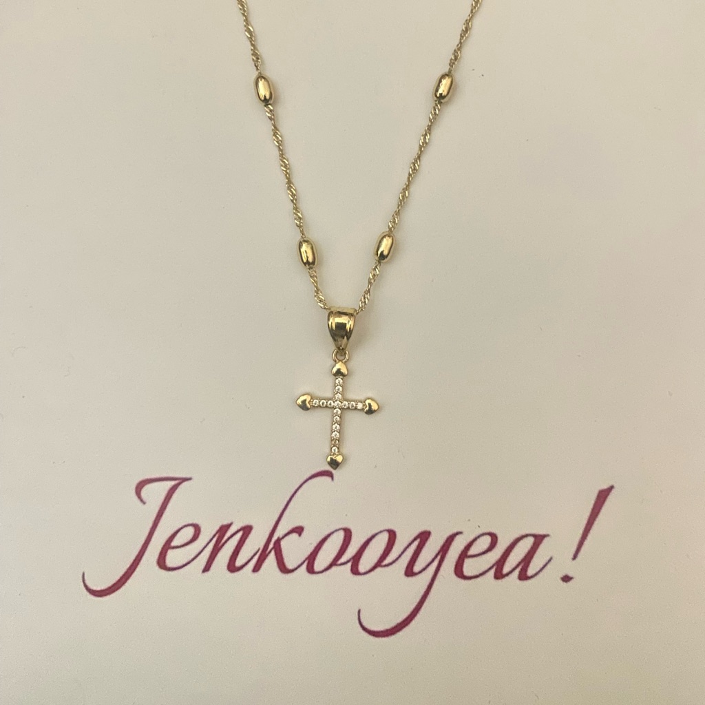 Gold Cross Pendant Necklace